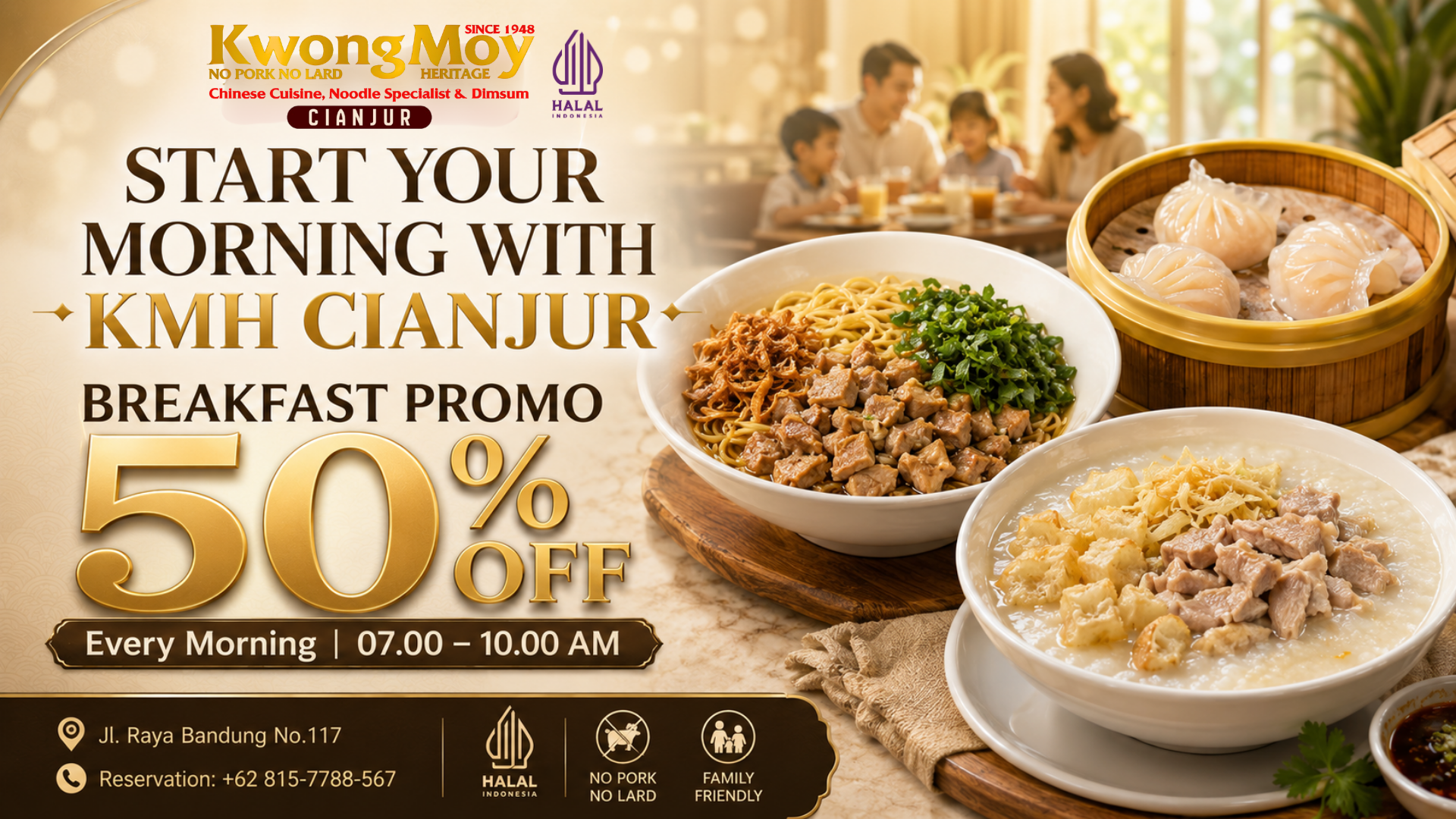 PROMO BREAKFAST 50%